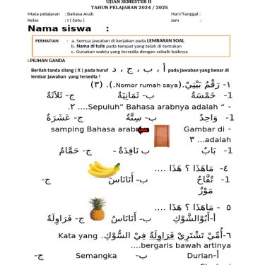 7 Rahasia Latihan Contoh Soal Bahasa Arab Kelas 1 Agar Anak Cepat Hafal dan Paham Materi